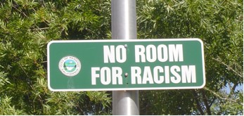 No Room for Racism sign