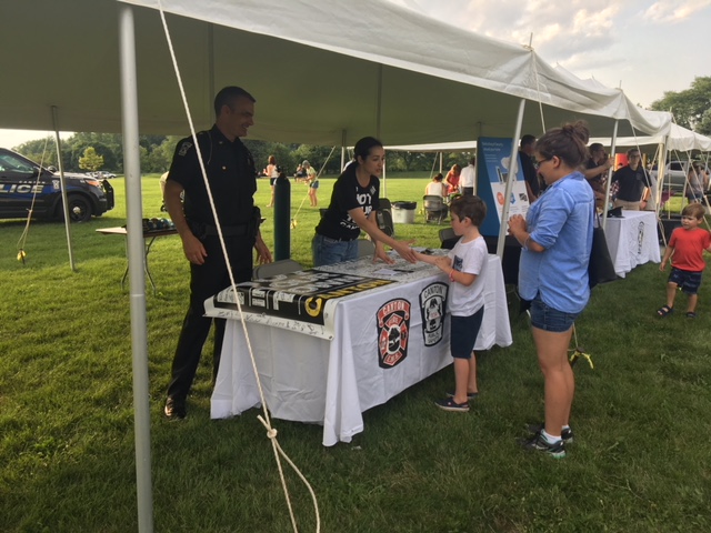 Residents of Canton, OH at this year's National Night Out, August 7, 2018.