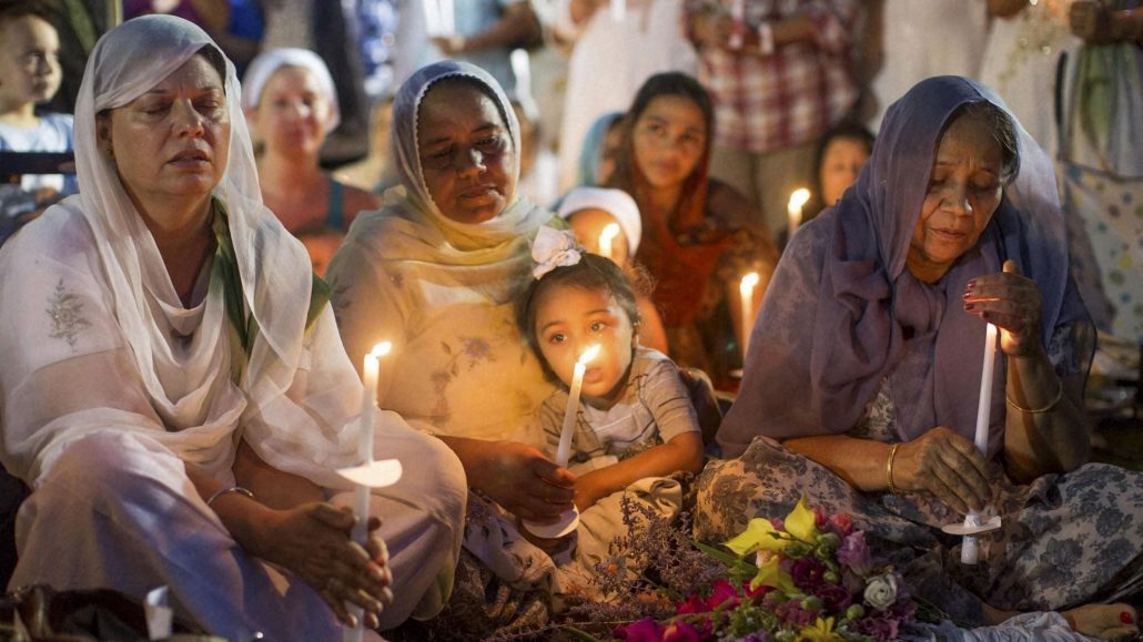 One year anniversary of Oak Creek shooting memorial service.