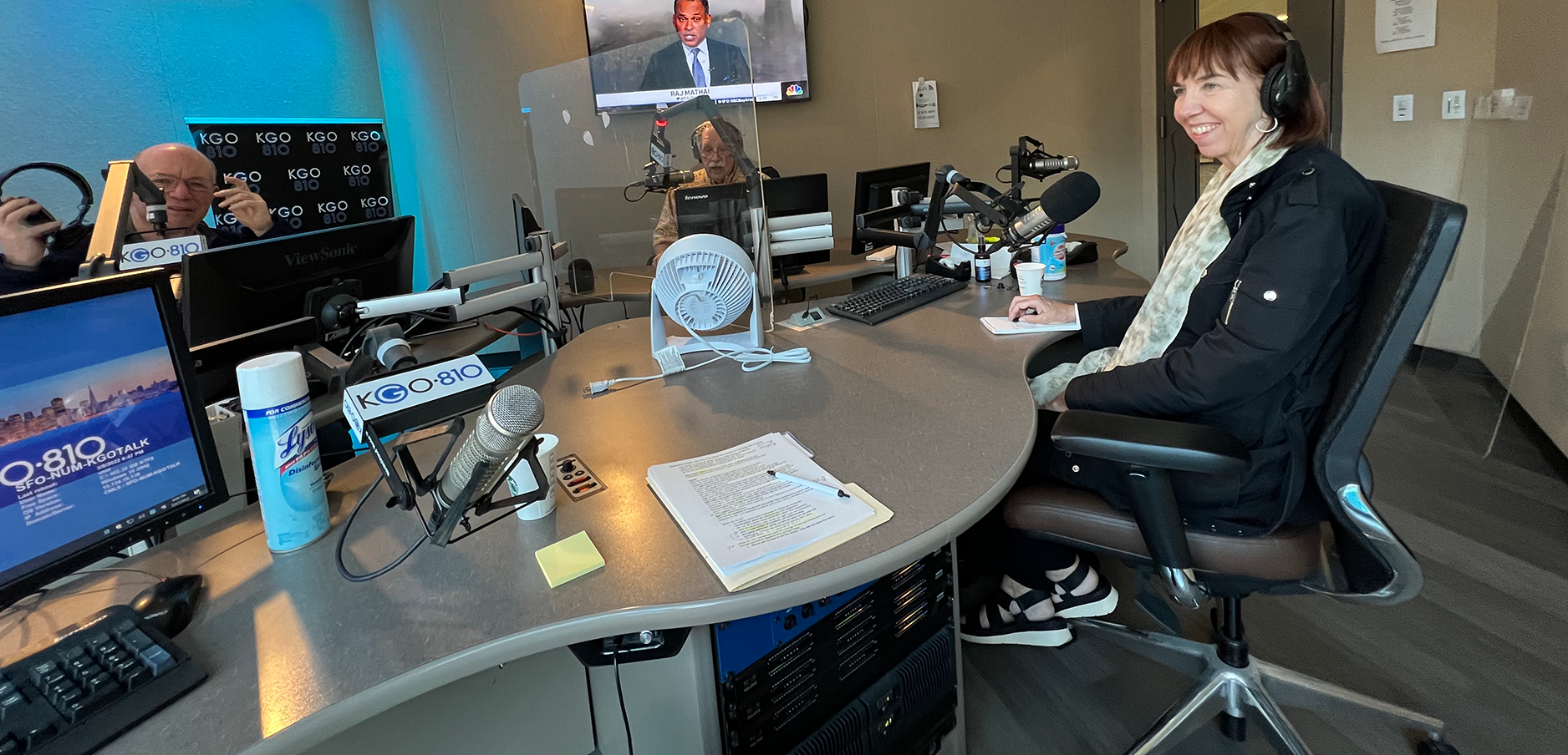 Patrice O'Neill at KGO studios to talk about 'Repairing the World' film.