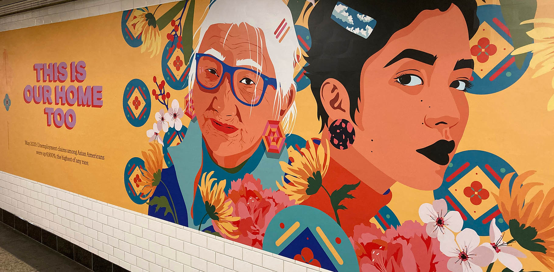 NYC's This Is Our Home Too Anti-Asian hate campaign in the subway