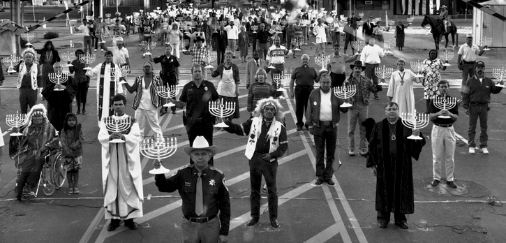 Billings Menorah march
