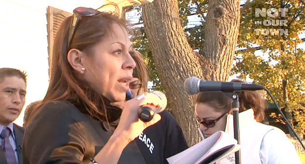 Video extra features librarian assistant and translator, Gilda Ramos