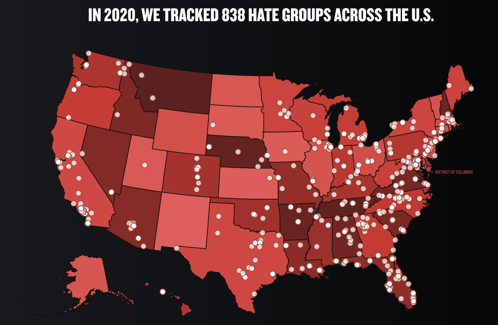 Southern Poverty Law Center - Tracking Hate Groups Map