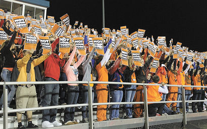 Leonard Cole Field at the Bobcats’ halftime