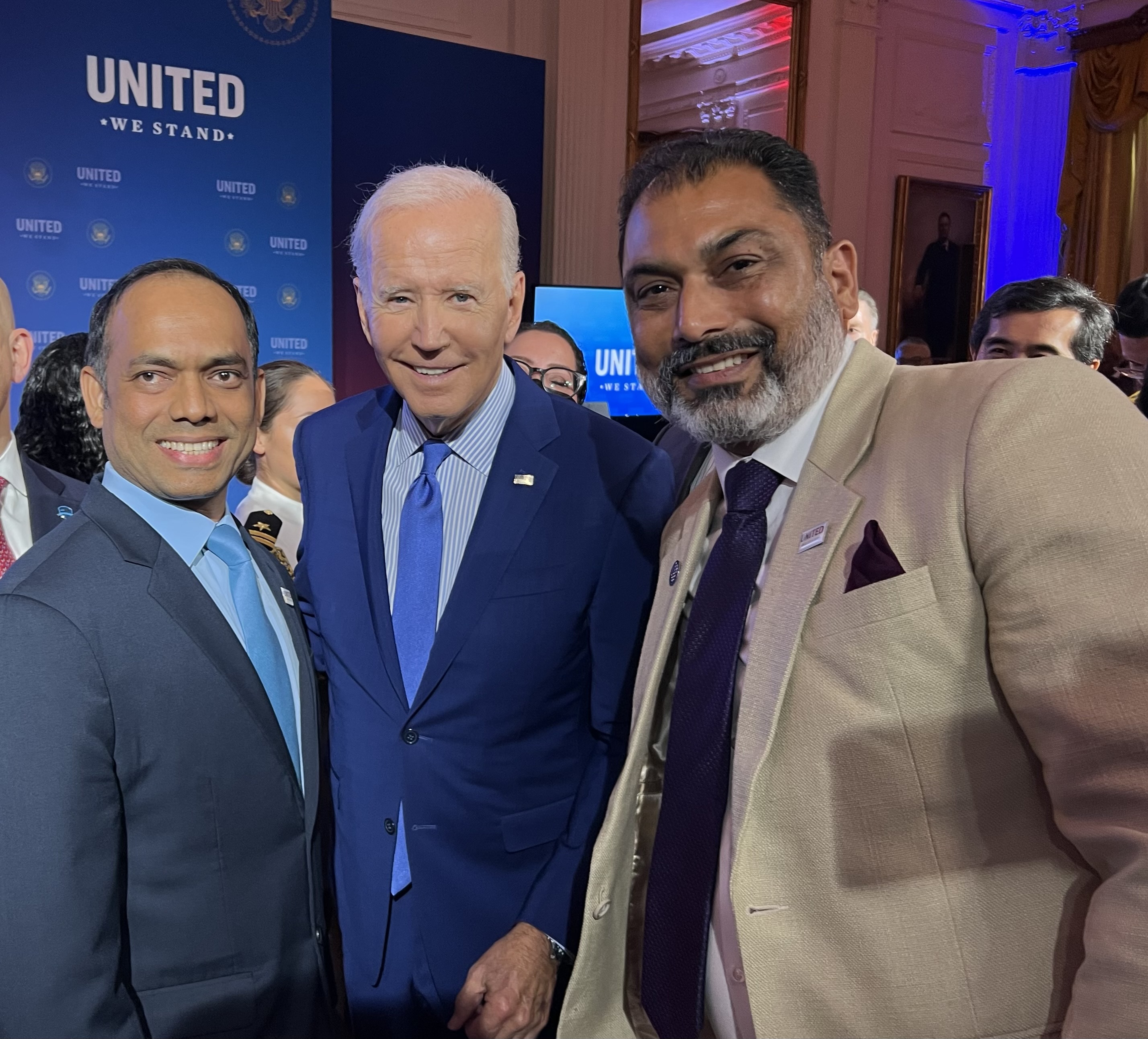 Pardeep with President Joe Biden at the White House in September