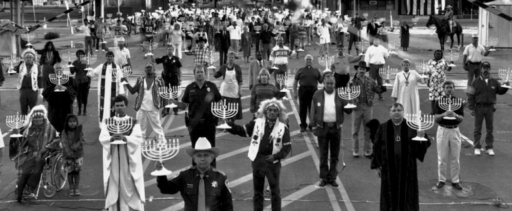 Billings Menorah march