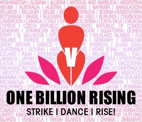 one billion rising, end violence against women, february 14, v-day, Eve Ensler, not in our town